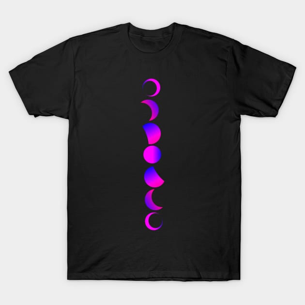 MOON PHASES, neon T-Shirt by RENAN1989
